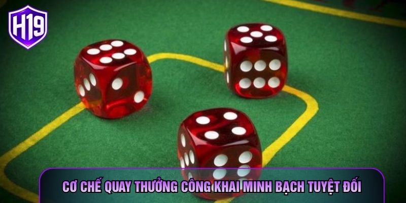 Cơ chế quay thưởng công khai minh bạch tuyệt đối