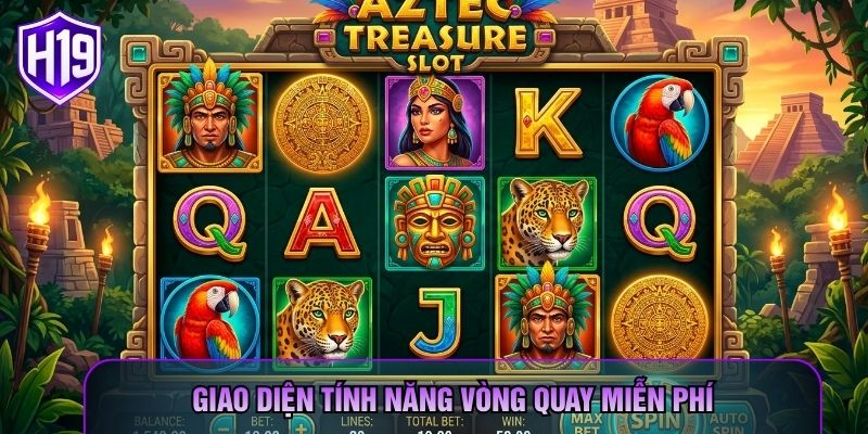 Giao diện tính năng vòng quay miễn phí
