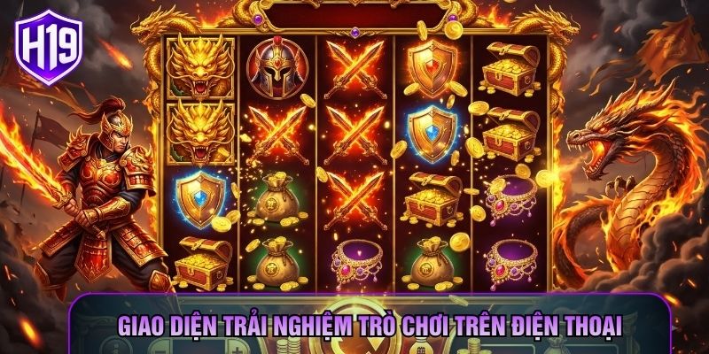 Giao diện trải nghiệm trò chơi trên điện thoại