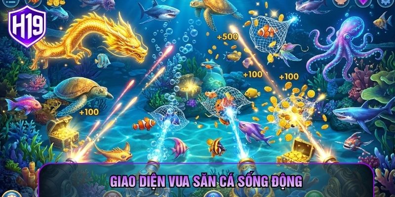 Giao diện Vua Săn Cá sống động