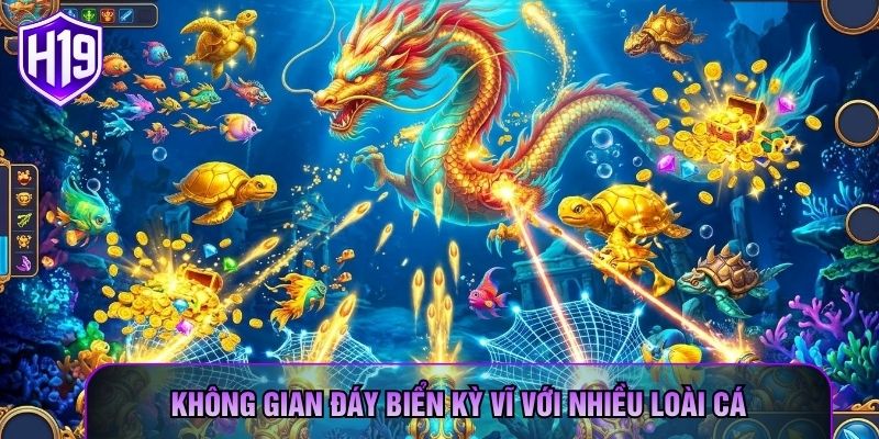 Không gian đáy biển kỳ vĩ với nhiều loài cá