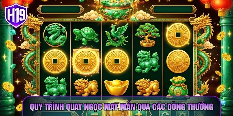 Quy trình quay Ngọc May Mắn qua các dòng thưởng Quy trình quay Ngọc May Mắn qua các dòng thưởng